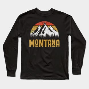 Montana mountain adventure Long Sleeve T-Shirt